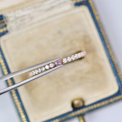 ピンクダイヤモンド 0.05ct Fancy Purple Pink クッションカット  2.3mm×1.8mm×1.4mm ソーティング付【MJ3006】