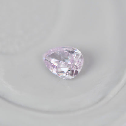 ピンクダイヤモンド 0.055ct Fancy Light Purple Pink ペアシェイプカット  3.0mm×2.1mm×1.2mm ソーティング付【MJ3008】