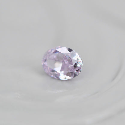 ピンクダイヤモンド 0.094ct Fancy Light Purple Pink オーバルカット  3.6mm×2.3mm×1.5mm ソーティング付【MJ3009】