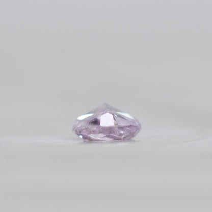 ピンクダイヤモンド 0.094ct Fancy Light Purple Pink オーバルカット  3.6mm×2.3mm×1.5mm ソーティング付【MJ3009】