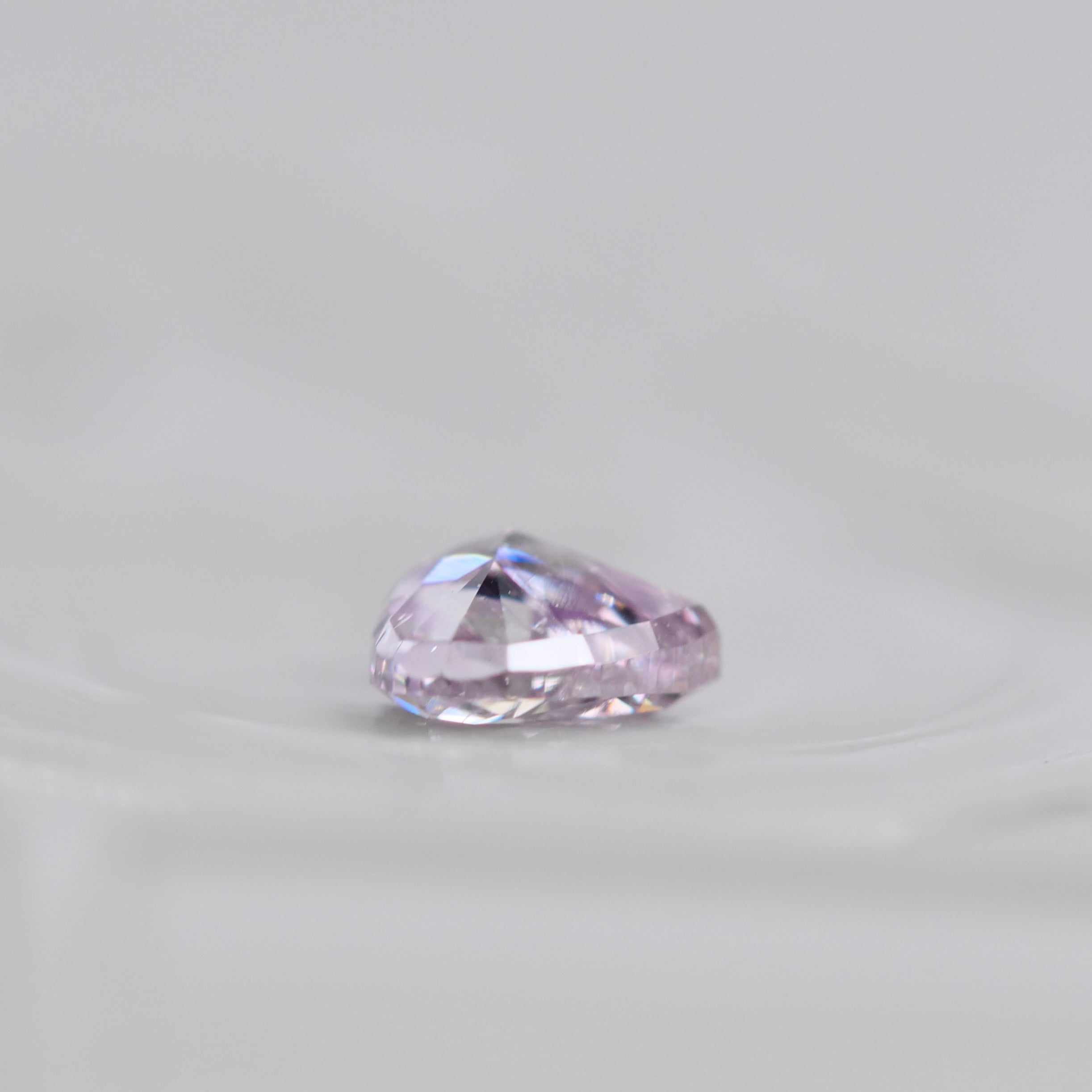 ピンクダイヤモンド 0.188ct Fancy Light Purple Pink ハートカット