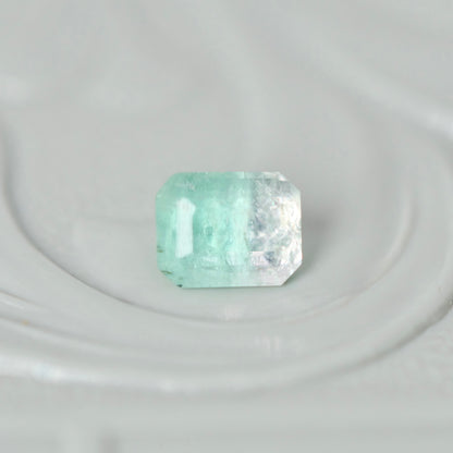 バイカラートルマリン 0.32ct  エメラルドカット 4.3mm×3.4mm×2.8mm【MJ3023】