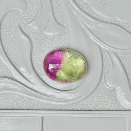 バイカラートルマリン 1.46ct オーバルカット  8.7mm×6.6mm×3.5mm【MJ3025】