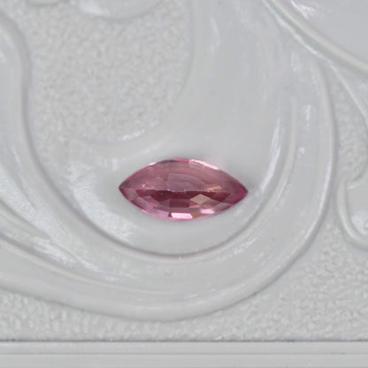 パパラチアサファイア 0.371ct マーキスカット 5.8mm×2.8mm×2.6mm ソーティング付き【MJ2918】