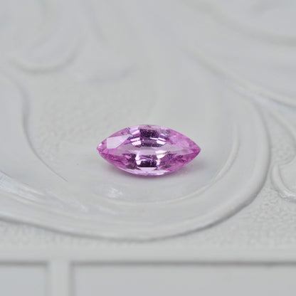 パパラチアサファイア 0.287ct マーキスカット 5.8mm×2.9mm×2.1mm ソーティング付き【MJ2920】