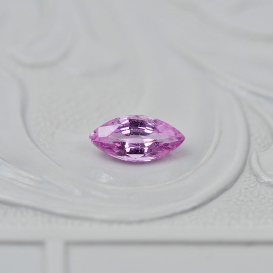 パパラチアサファイア 0.287ct マーキスカット 5.8mm×2.9mm×2.1mm ソーティング付き【MJ2920】