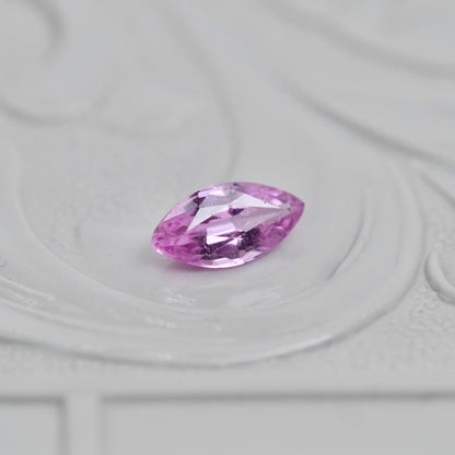 パパラチアサファイア 0.287ct マーキスカット 5.8mm×2.9mm×2.1mm ソーティング付き【MJ2920】