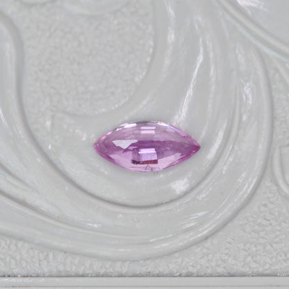 パパラチアサファイア 0.287ct マーキスカット 5.8mm×2.9mm×2.1mm ソーティング付き【MJ2920】