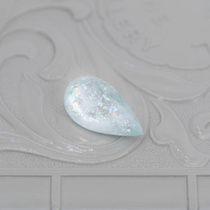 レインボーアクアマリン 1.71ct ペアシェイプカット 12.2mm×6.5mm×4.0mm【MJ2906】