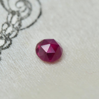 ルビー 0.11ct ローズカット 約2.8mm【MJ2973-1】
