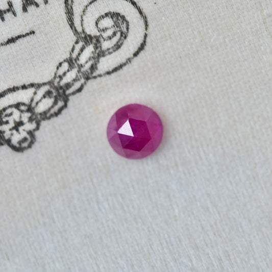 ルビー 0.15ct ローズカット 約2.9mm【MJ2973-3】