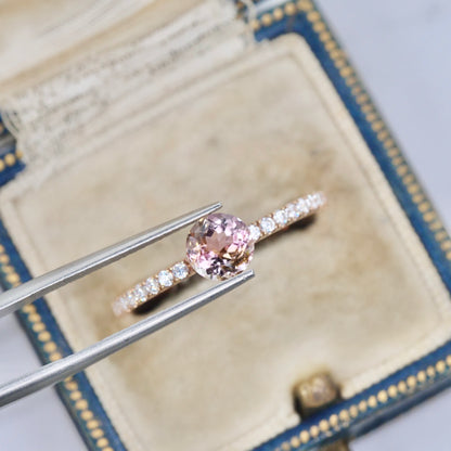 フルーティートルマリン 1.16ct ラウンドカット 6.2mm×6.2mm×4.6mm【MJ2975】