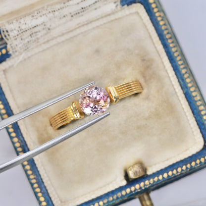 フルーティートルマリン 1.16ct ラウンドカット 6.2mm×6.2mm×4.6mm【MJ2975】