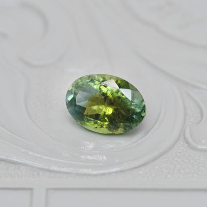 バイカラートルマリン 0.91ct オーバルカット 7.2mm×5.0mm×3.6mm【MJ2976】