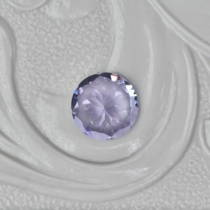 ピンクゾイサイト 0.47ct ラウンドカット 5.0mm×5.0mm×2.9mm 【MJ2897】