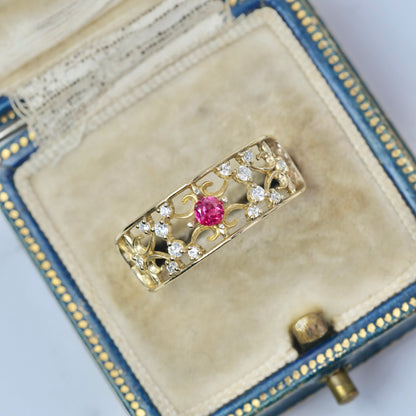 ピンクスピネル 0.10ct クッションカット  2.9mm×2.9mm×1.5mm【MJ2860】