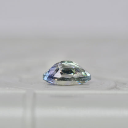 バイカラーゾイサイト 0.94ct オーバルカット 6.9mm×5.3mm×3.3mm【MJ2903】