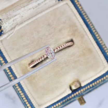 バイカラートルマリン 0.28ct オーバルカット 5.1mm×3.0mm×2.7mm【MJ2981】