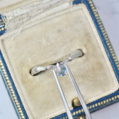 バイカラートルマリン 0.23ct ペアシェイプカット 5.0mm×3.9mm×1.9mm【MJ2985】