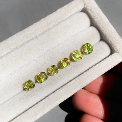 スフェーン 0.50ct ラディアントミックスカット 4.0mm×3.7mm×2.8mm【MJ2724】