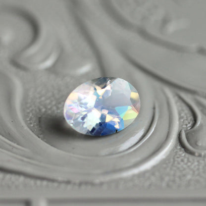 アンデシンラブラドライト 0.645ct 5×7mm マラウイ産 レインボームーンストーン 【MJ2449】