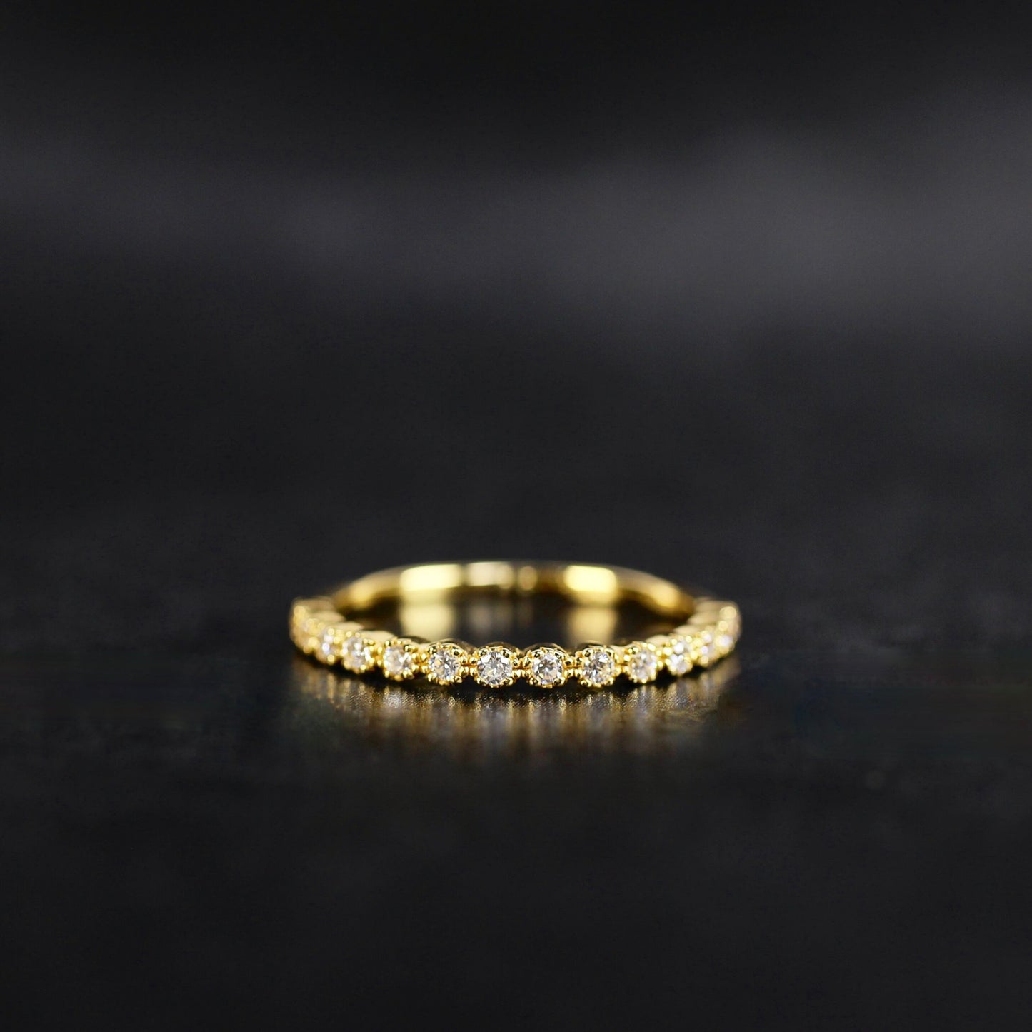 Nocturne - Celeste | ハーフエタニティ ダイヤモンド 0.18ct VSクラス K10 K18 Pt900【MJ2924】