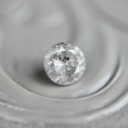 ソルトアンドペッパーダイヤモンド 0.26ct 3.8mm 【MJ2443】