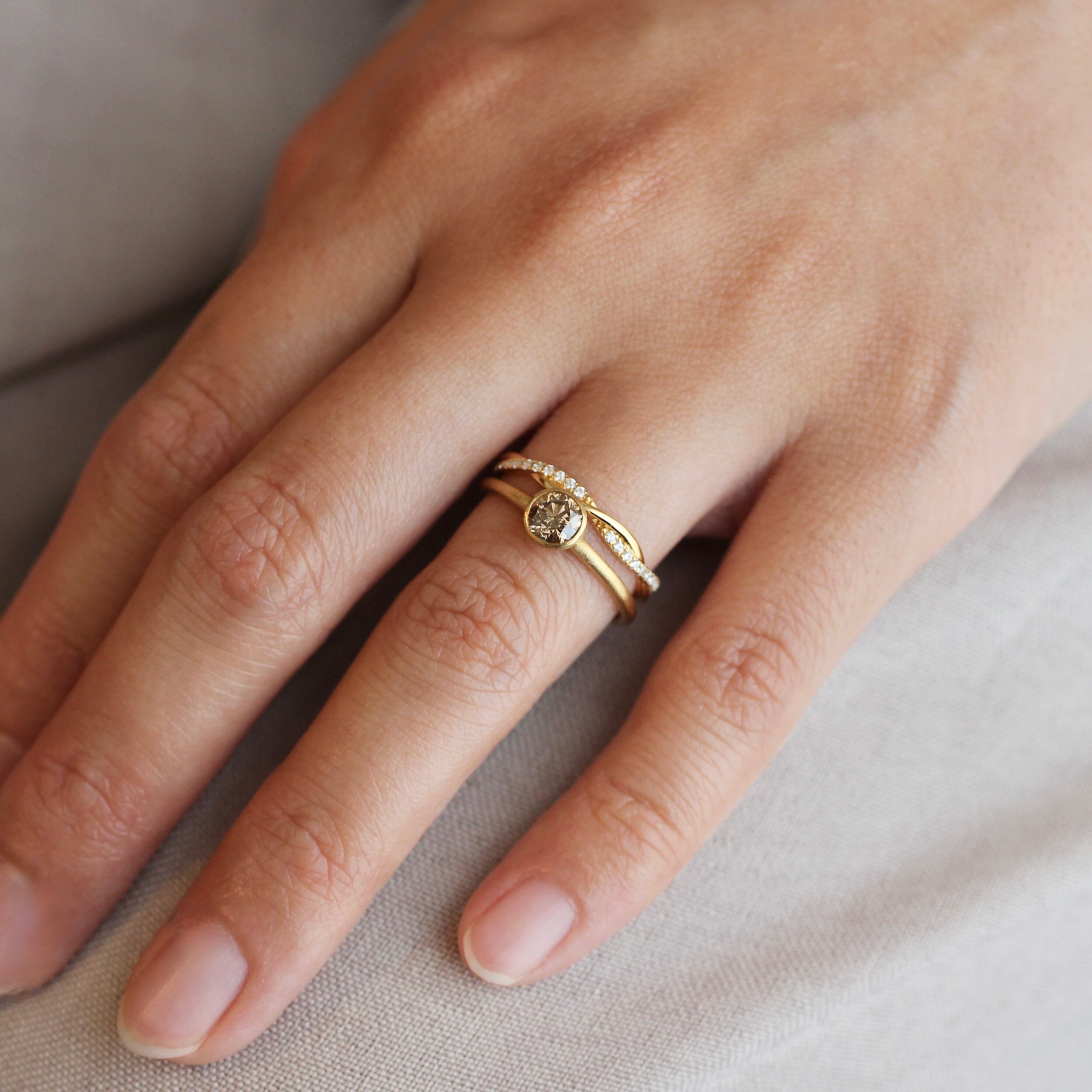 Nocturne - Aurora | ハーフエタニティ ダイヤモンド 0.12ct VSクラス