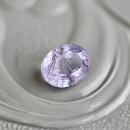 非加熱サファイア 0.49ct 5mm×4mm オーバルカット 【MJ2433】