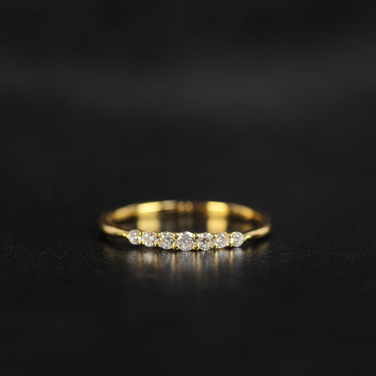 Nocturne - Altair | ハーフエタニティ ダイヤモンド 0.15ct VSクラス K10 K18 Pt900【MJ2922】