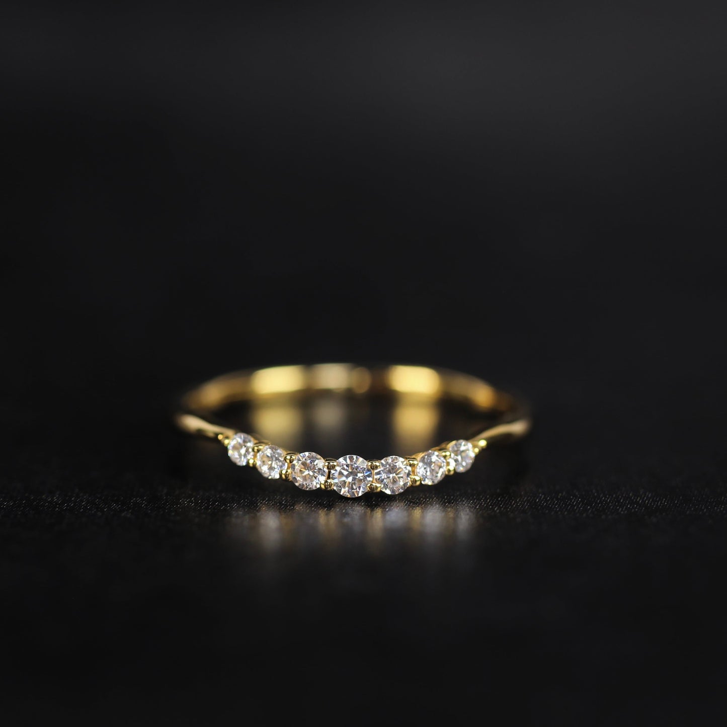 Nocturne - Vega | ハーフエタニティ ダイヤモンド 0.15ct VSクラス K10 K18 Pt900【MJ2921】