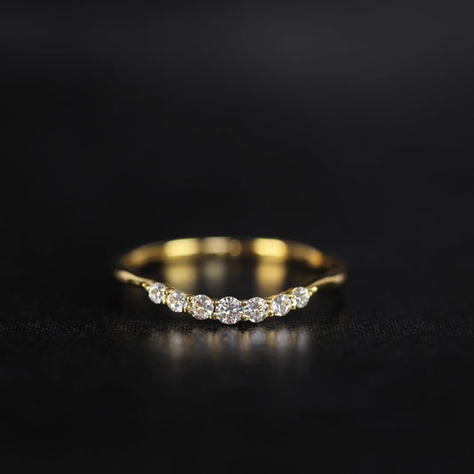 Nocturne - Vega | ハーフエタニティ ダイヤモンド 0.15ct VSクラス K10 K18 Pt900【MJ2921】