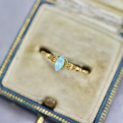 パライバトルマリン モザンビーク産 0.19ct マーキスカット 5.6mm×2.7mm×2.1mm【MJ2741】