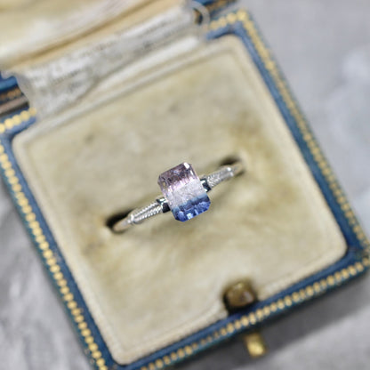 パーティーカラードトルマリン 1.17ct エメラルドカット 6.7mm×4.9mm×4.0mm【MJ2662】