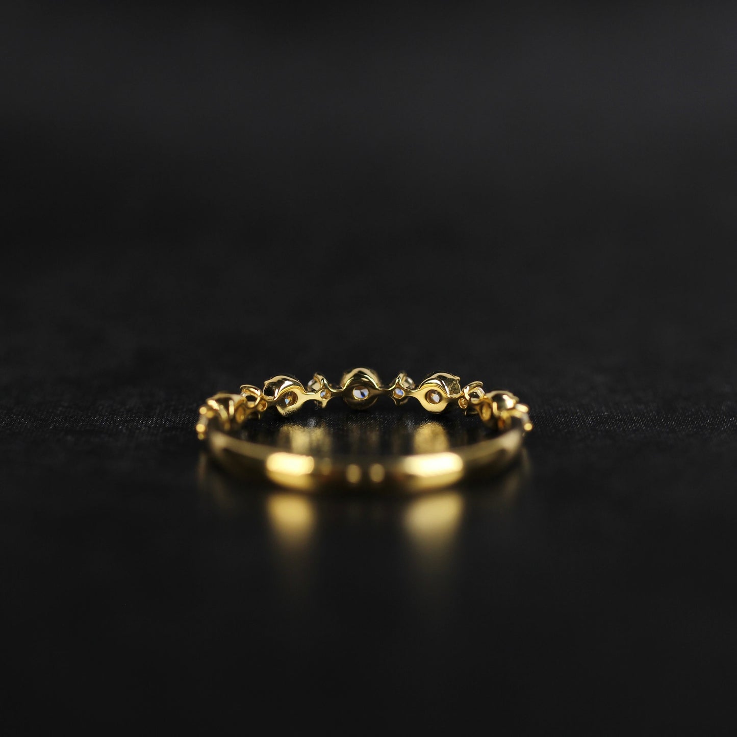 Nocturne - Étoile | ハーフエタニティ ダイヤモンド 0.22ct VSクラス K10 K18 Pt900【MJ2927】