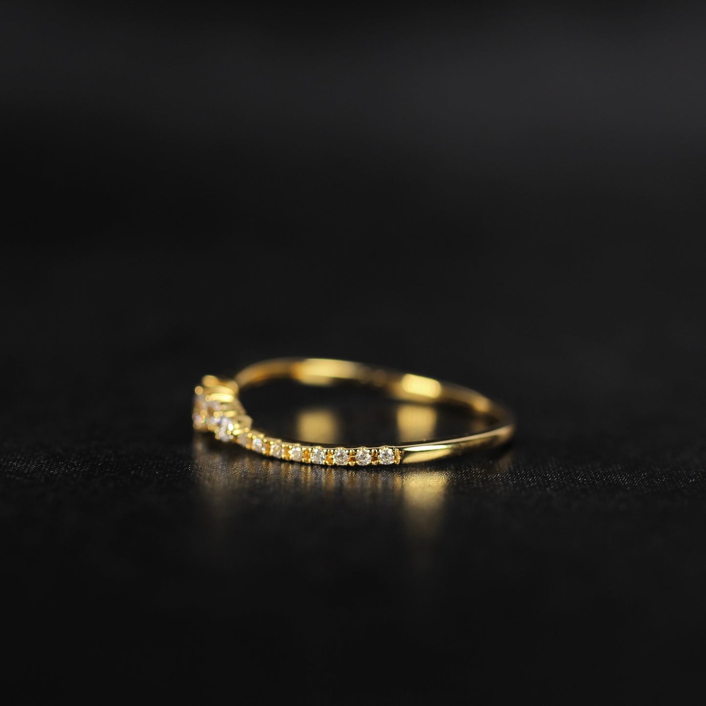 Nocturne - Polaris | ハーフエタニティ ダイヤモンド 0.17ct VSクラス K10 K18 Pt900【MJ2923】