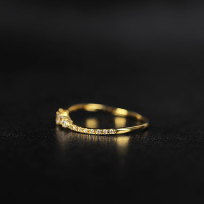 Nocturne - Polaris | ハーフエタニティ ダイヤモンド 0.17ct VSクラス K10 K18 Pt900【MJ2923】