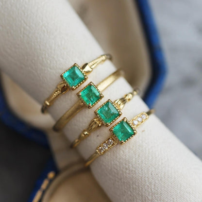 プリンセスカット エメラルド 2.5mm×2.5mm【MJ2555】