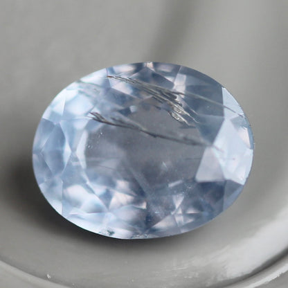 非加熱サファイア 0.49ct 5mm×4mm オーバルカット 【MJ2436】