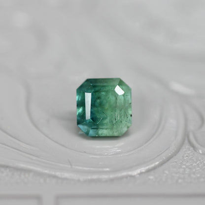 エメラルドカット バイカラートルマリン 0.88ct 4.6mm×4.3mm-4.0mm 【MJ2519】