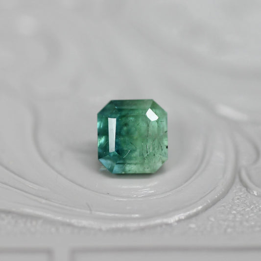 エメラルドカット バイカラートルマリン 0.88ct 4.6mm×4.3mm-4.0mm 【MJ2519】