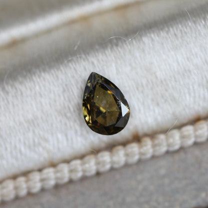 ペアシェイプカット ナチュラルダイヤモンド 0.180ct 4.6mm×3.1mm-1.5mm 【MJ2480】