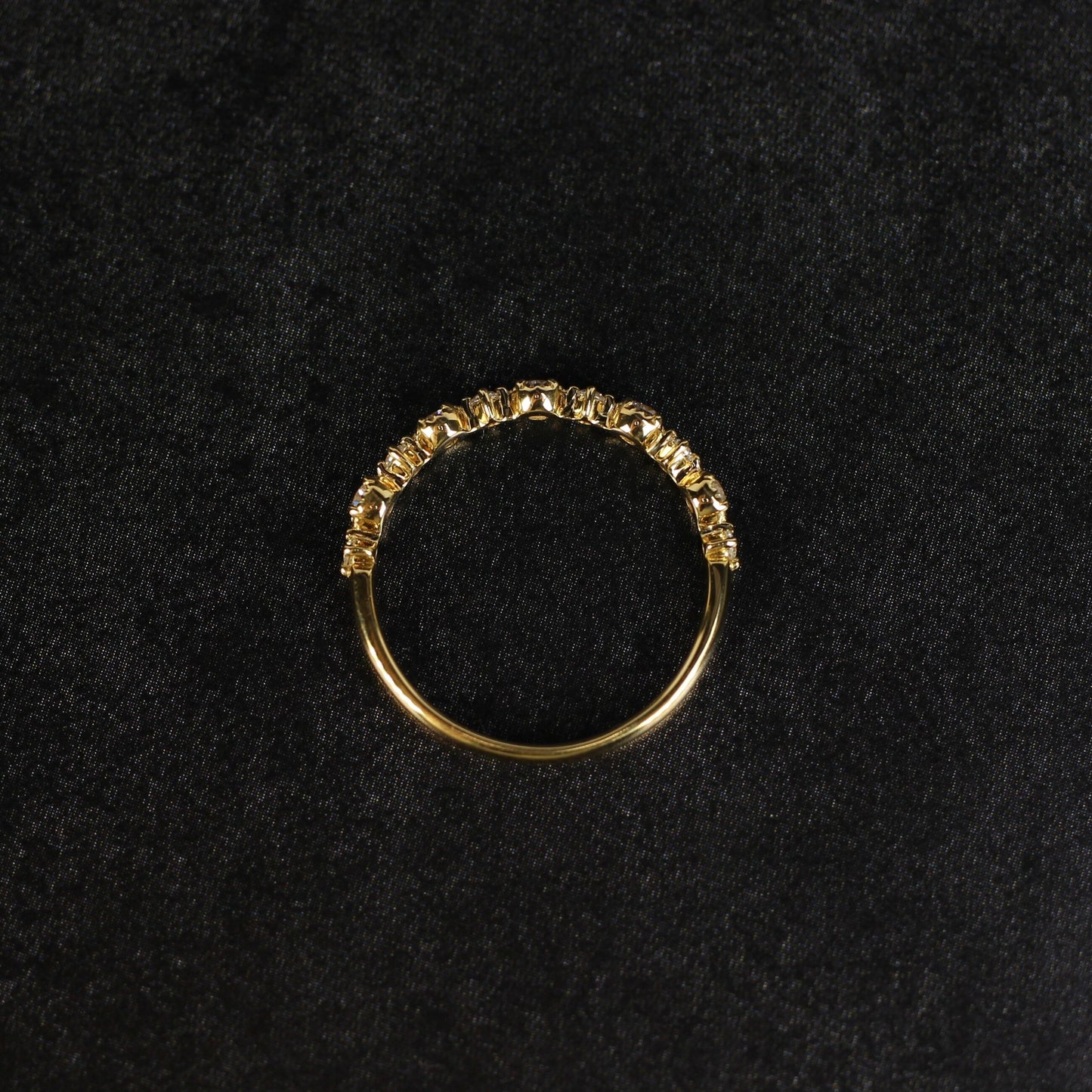 Nocturne - Étoile | ハーフエタニティ ダイヤモンド 0.22ct VSクラス K10 K18 Pt900【MJ2927】