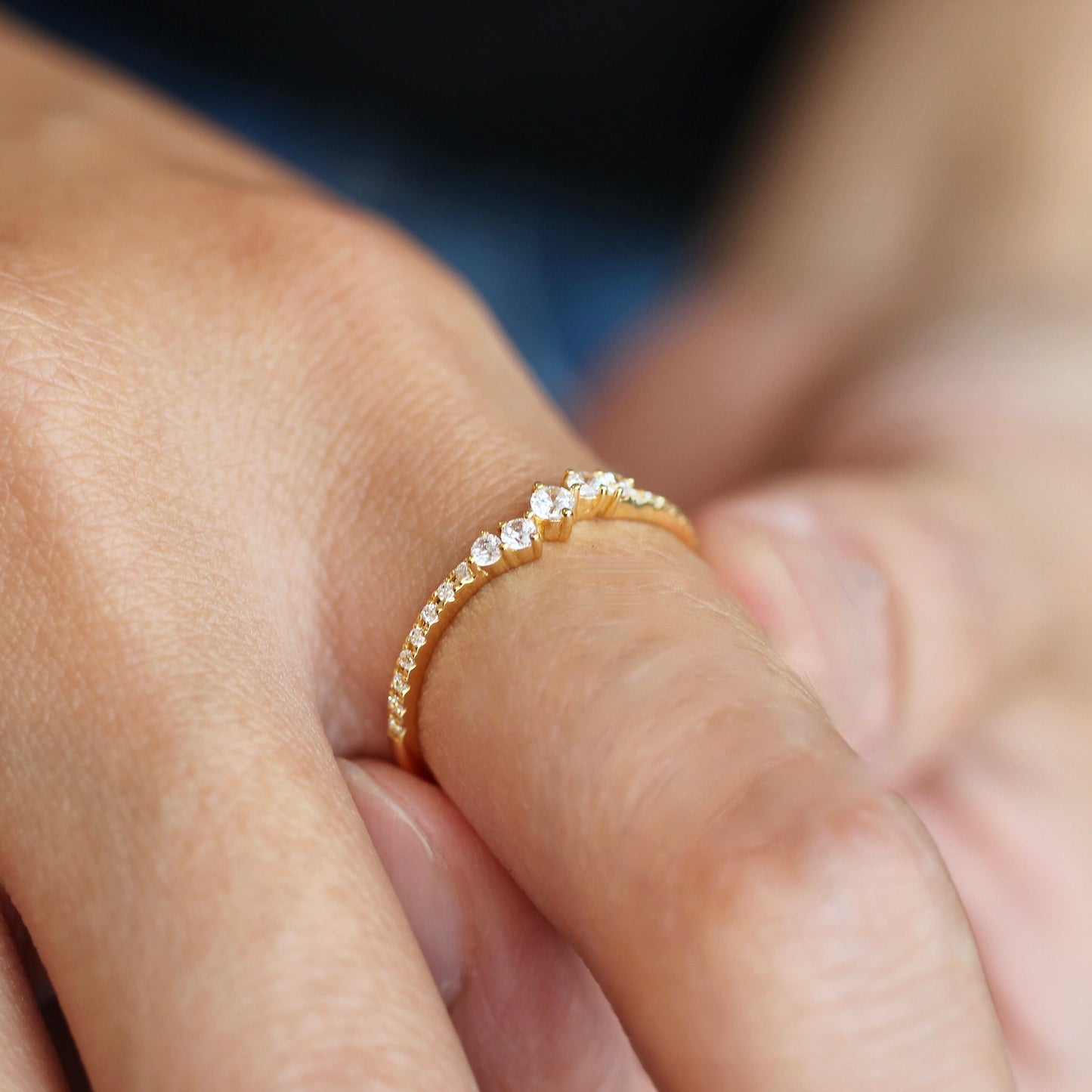 Nocturne - Polaris | ハーフエタニティ ダイヤモンド 0.17ct VSクラス K10 K18 Pt900【MJ2923】