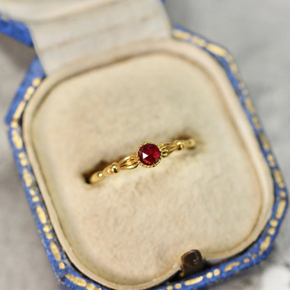 ルビー 0.17ct 3mm ローズカット【MJ2540】