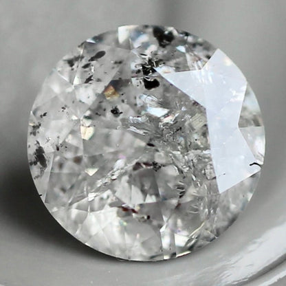 ソルトアンドペッパーダイヤモンド 0.5ct 5.2mm 【MJ2437】