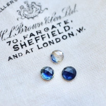 サファイア 0.245ct 3.8mm ローズカット 【MJ2460】