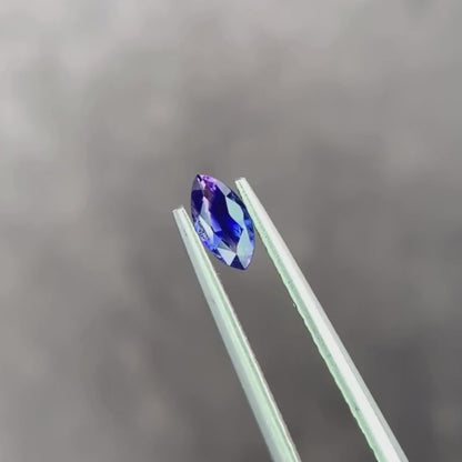 バイカラーサファイア マーキスカット 0.29ct 2.9mm×5.8mm×1.8mm【MJ3002】