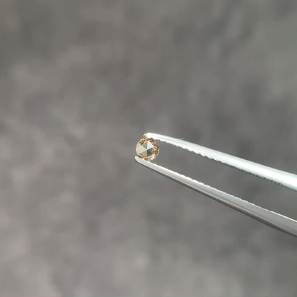 ナチュラルダイヤモンド 0.09ct ローズカット 2.8mm×2.8mm×1.4mm【MJ3069】