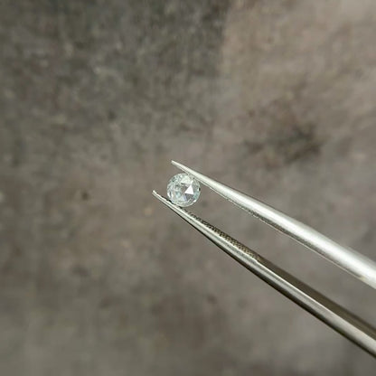ダイヤモンド 0.084ct D SI-2 ローズカット ソーティング付き 3.0mm×3.0mm×1.2mm【MJ3033】